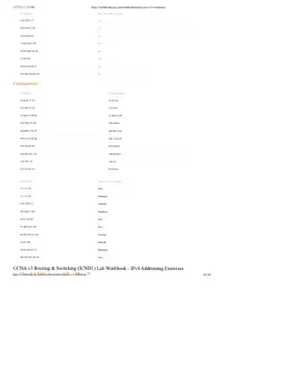 CCNA v3 Routing and Switching ICND1 Lab Workbook - Page 28 preview image