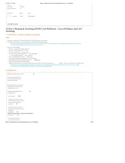 CCNA v3 Routing and Switching ICND1 Lab Workbook - Page 6 preview image