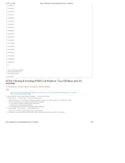 CCNA v3 Routing and Switching ICND1 Lab Workbook - Page 8 preview image