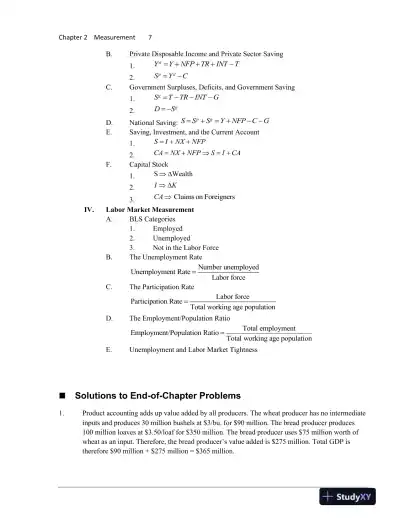 Macroeconomics , 5th Edition Solution Manual - Page 9 preview image