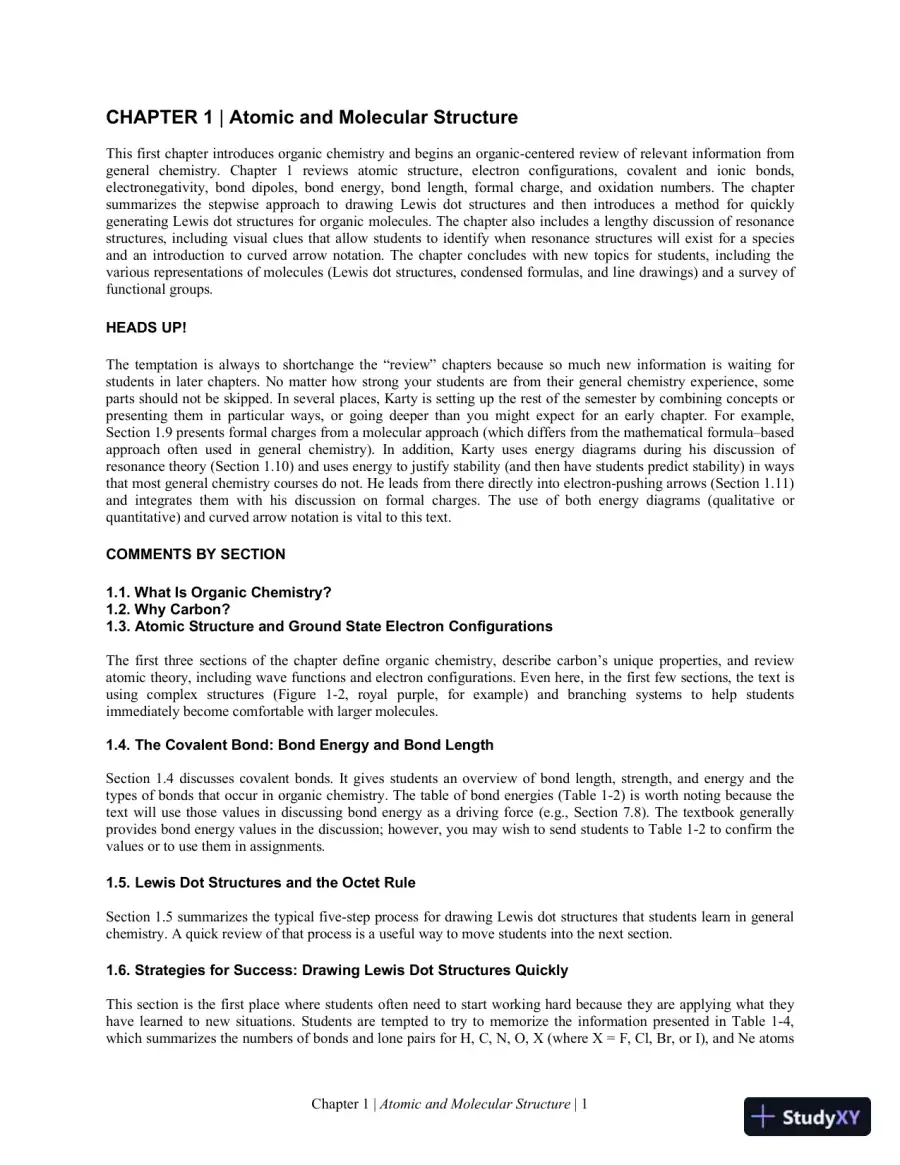 Solution Manual for Organic Chemistry: Principles and Mechanisms, 2nd Edition, page 10