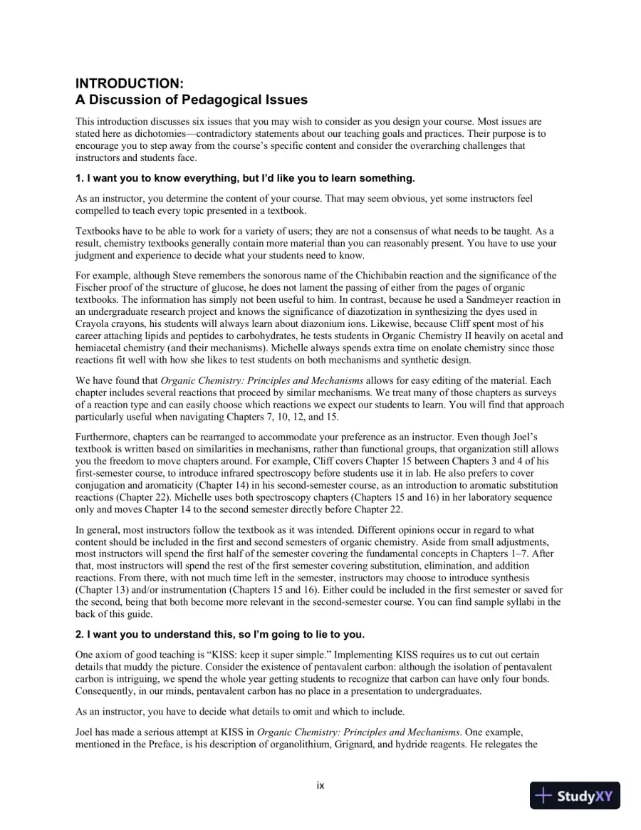 Solution Manual for Organic Chemistry: Principles and Mechanisms, 2nd Edition, page 7