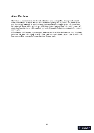 Wiley Finra Series 3 Exam Review (2019) - Page 21 preview image