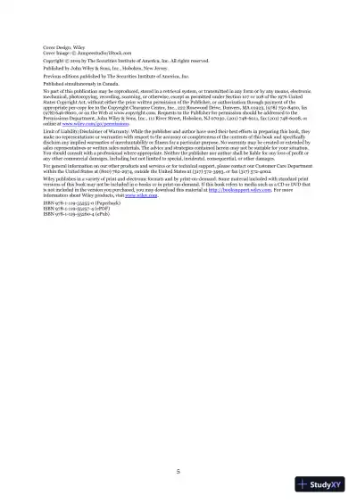 Wiley Finra Series 3 Exam Review (2019) - Page 6 preview image