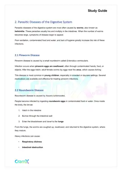 Microbiology - Diseases of the Digestive System - Page 3 preview image