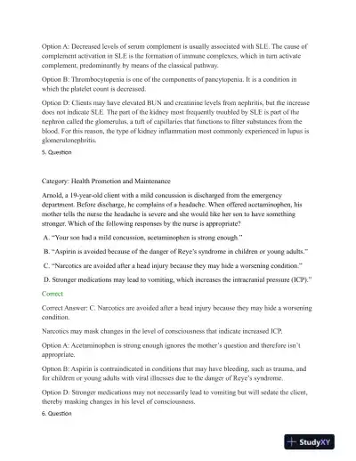 2023 NCLEX RN Physiology Comprehensive Exit Exam With NGN With Answers (30 Solved Questions) - Page 4 preview image