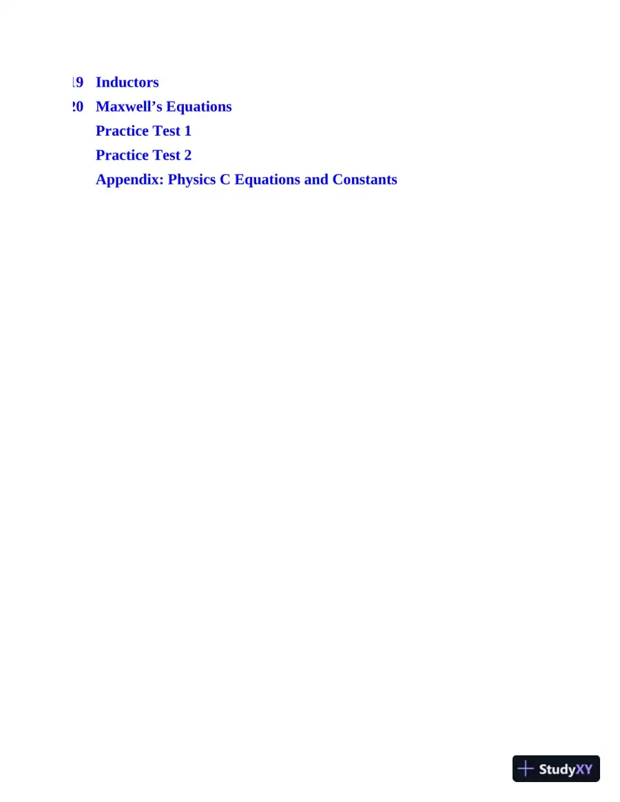 AP Physics C: With 4 Practice Tests (2020), page 10