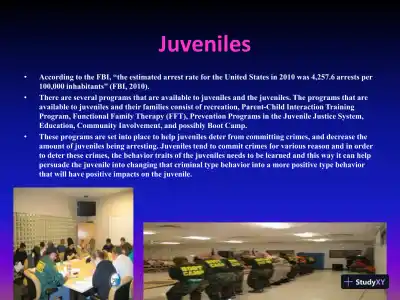 Juvenile Statistical Analysis - CRJ 305 Crime Prevention - Page 4 preview image