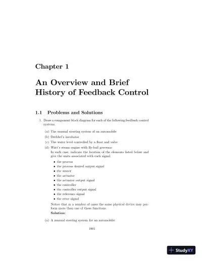 Solution Manual for Feedback Control of Dynamic Systems, 7th Edition - Page 3 preview image