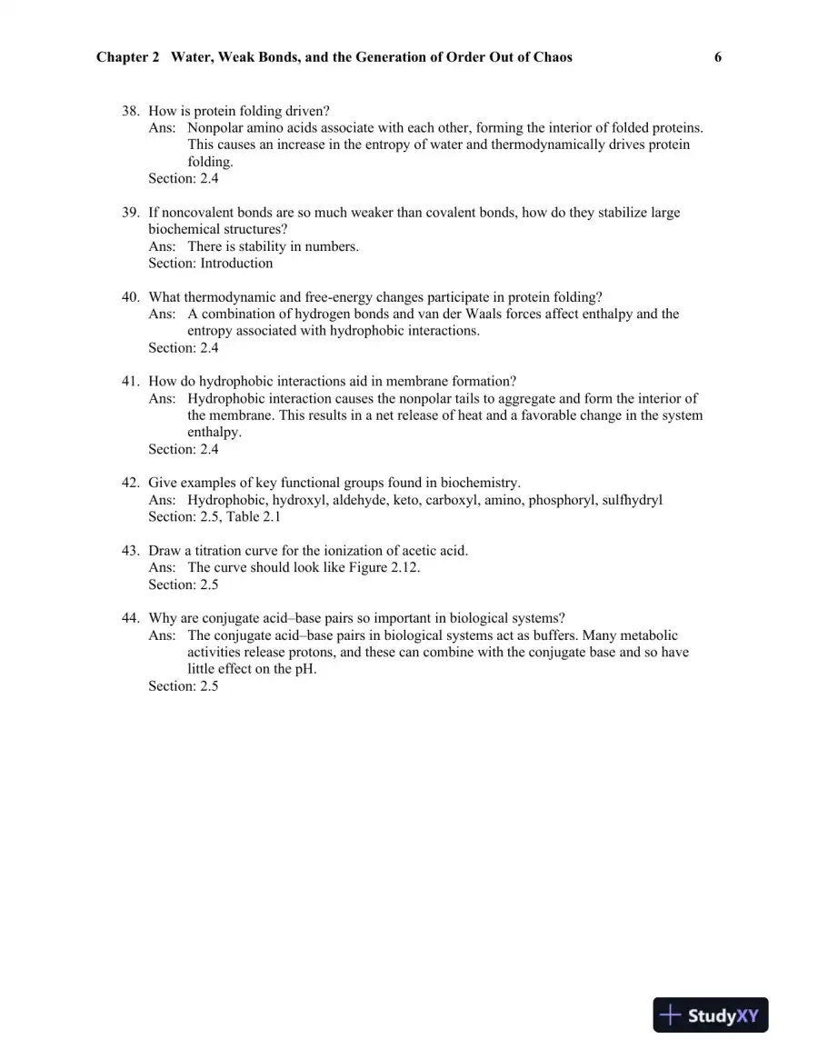 Biochemistry: A Short Course, Second Edition Test Bank, page 13