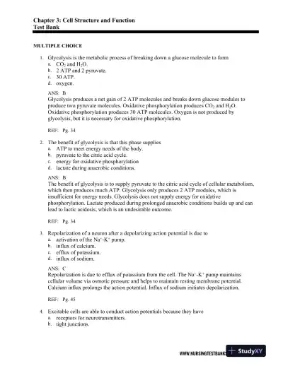 Test Bank For Pathophysiology, 6th Edition - Page 12 preview image