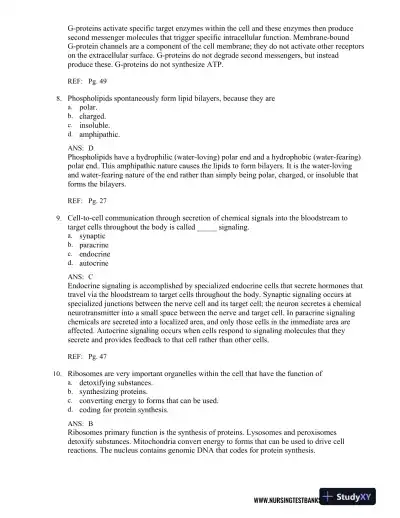 Test Bank For Pathophysiology, 6th Edition - Page 14 preview image