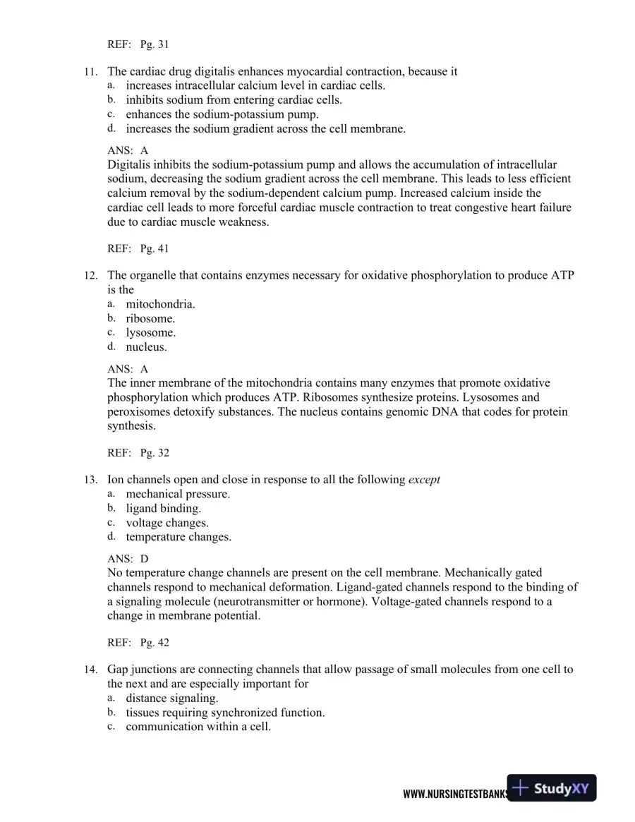 Test Bank For Pathophysiology, 6th Edition, page 15