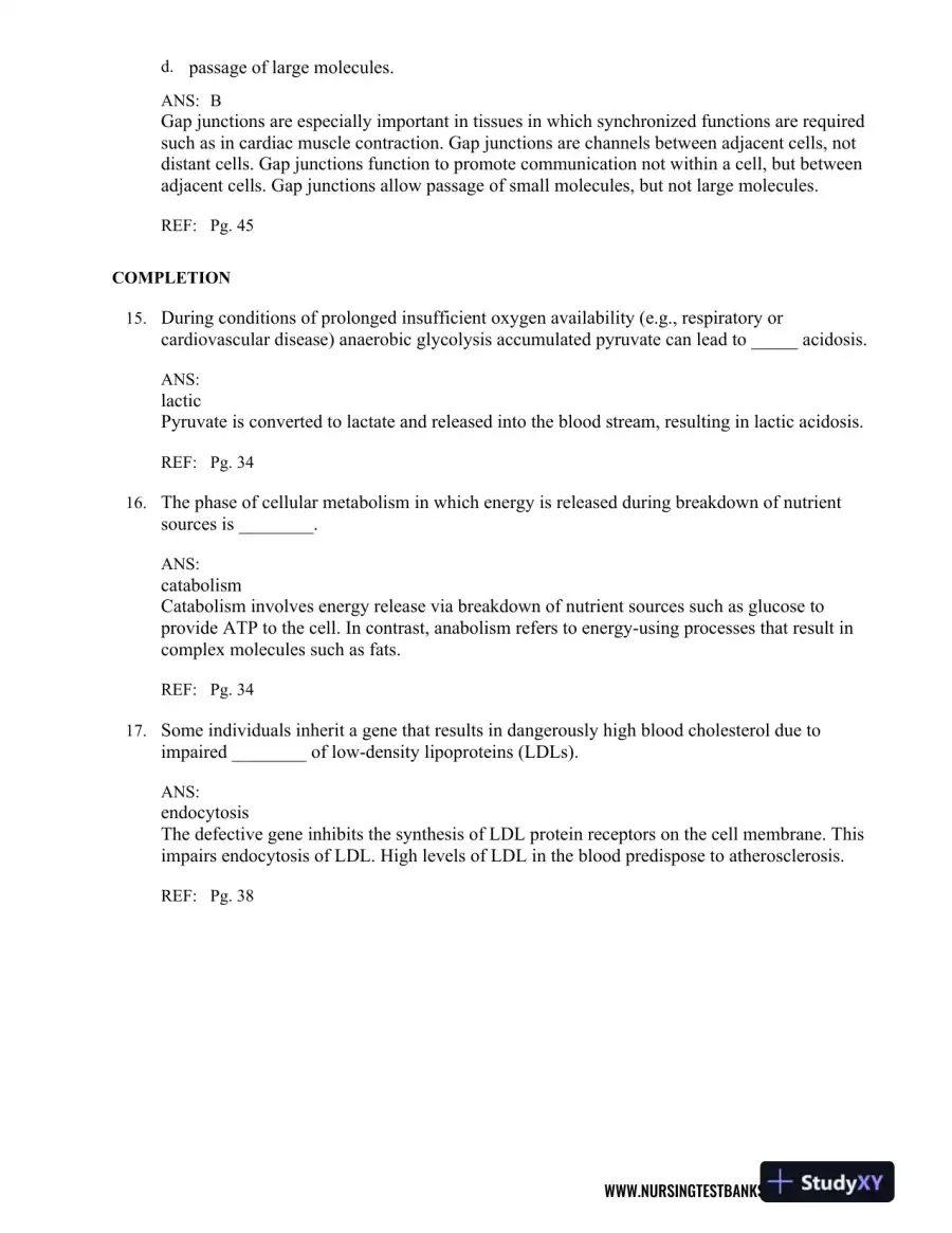 Test Bank For Pathophysiology, 6th Edition, page 16
