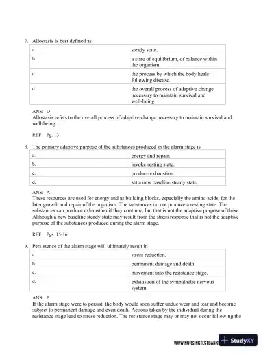 Test Bank For Pathophysiology, 6th Edition - Page 9 preview image