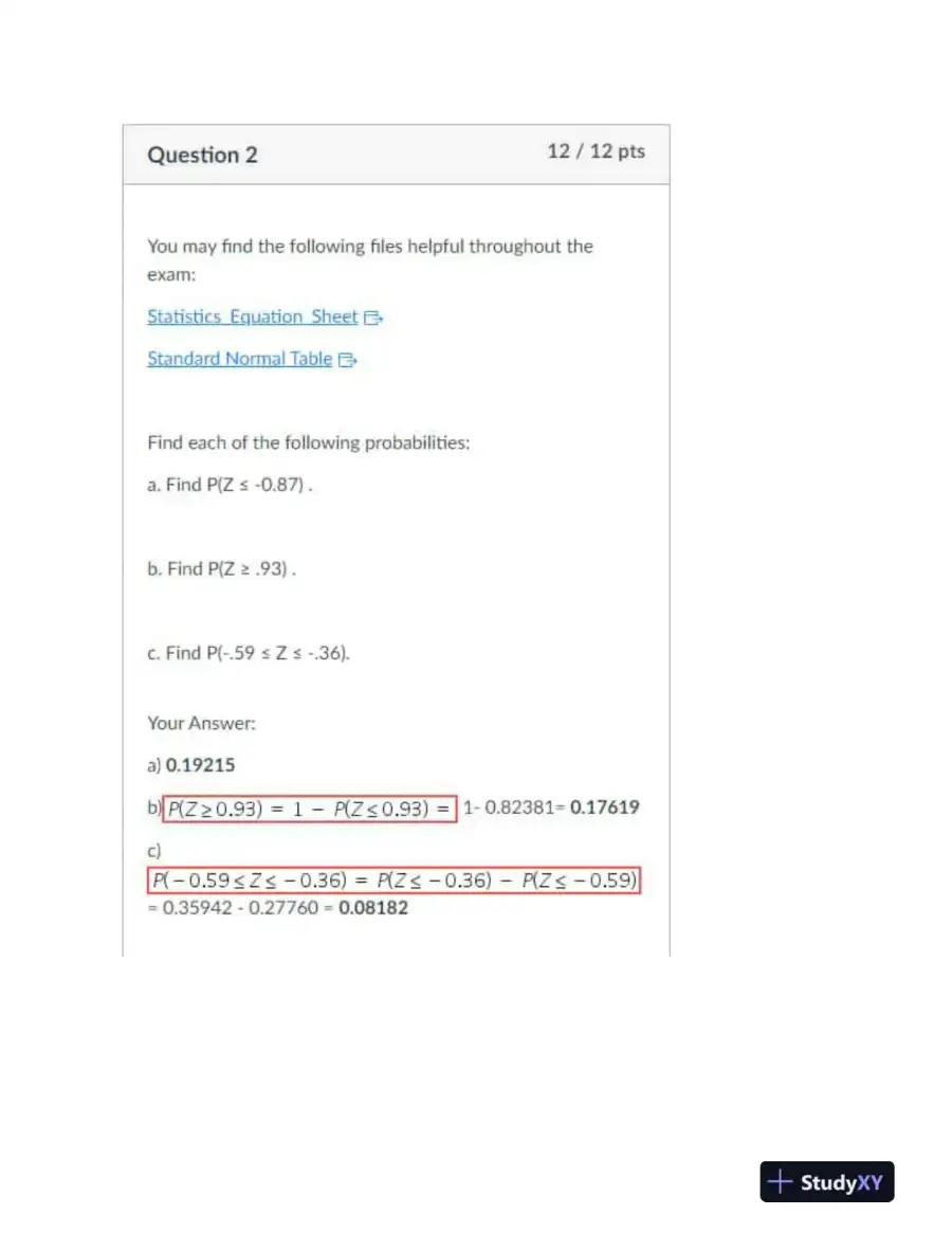 Mathematics Practice Exam With Answers (5 Solved Questions), page 4
