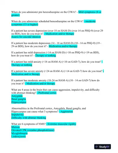 2023 LMR Pharmacology Certification Review Exam With Answers (652 Solved Questions) - Page 13 preview image