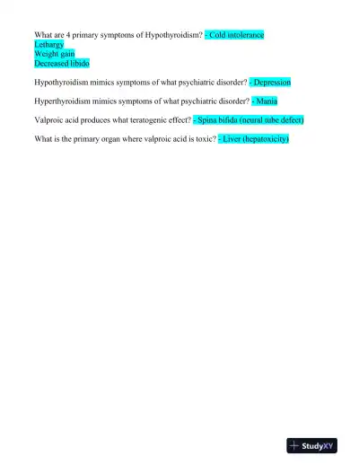 2023 LMR Pharmacology Certification Review Exam With Answers (652 Solved Questions) - Page 3 preview image