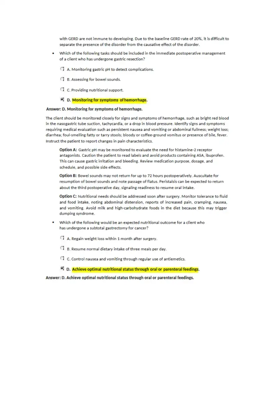 Nclex Gastrointestinal System Disorders Exam, page 2