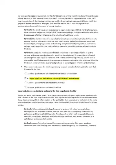 Nclex Gastrointestinal System Disorders Exam - Page 3 preview image
