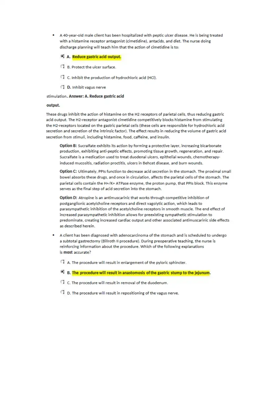 Nclex Gastrointestinal System Disorders Exam, page 7