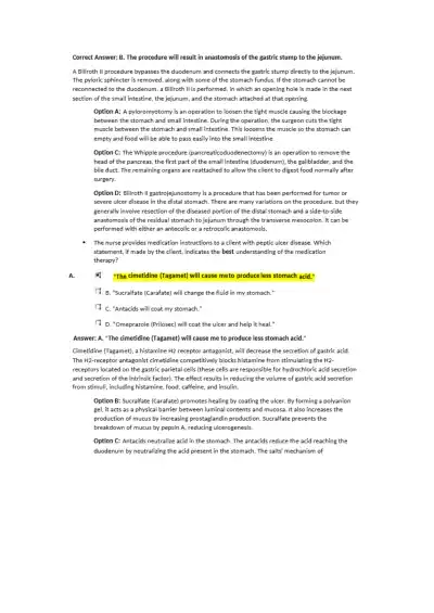 Nclex Gastrointestinal System Disorders Exam - Page 8 preview image