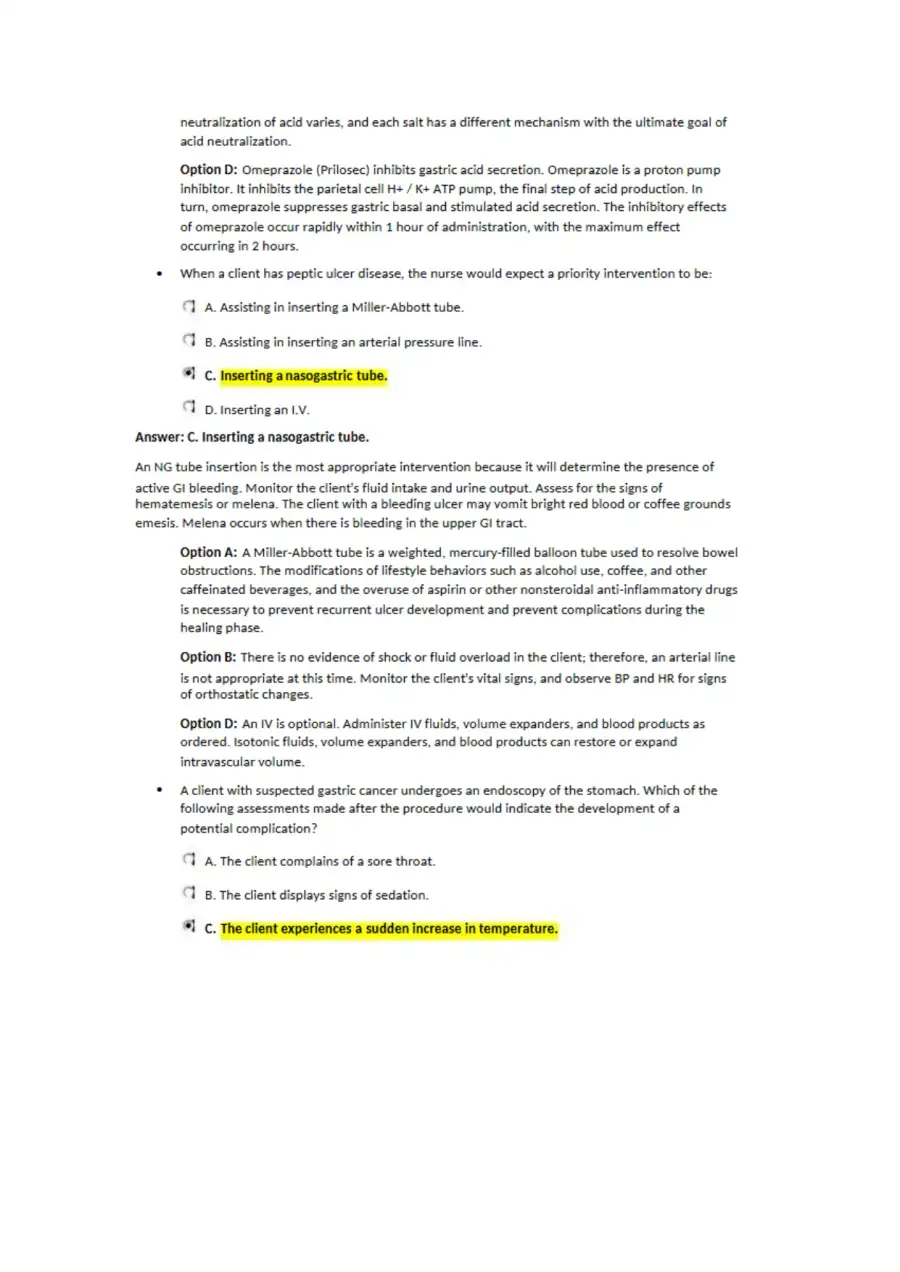 Nclex Gastrointestinal System Disorders Exam, page 9