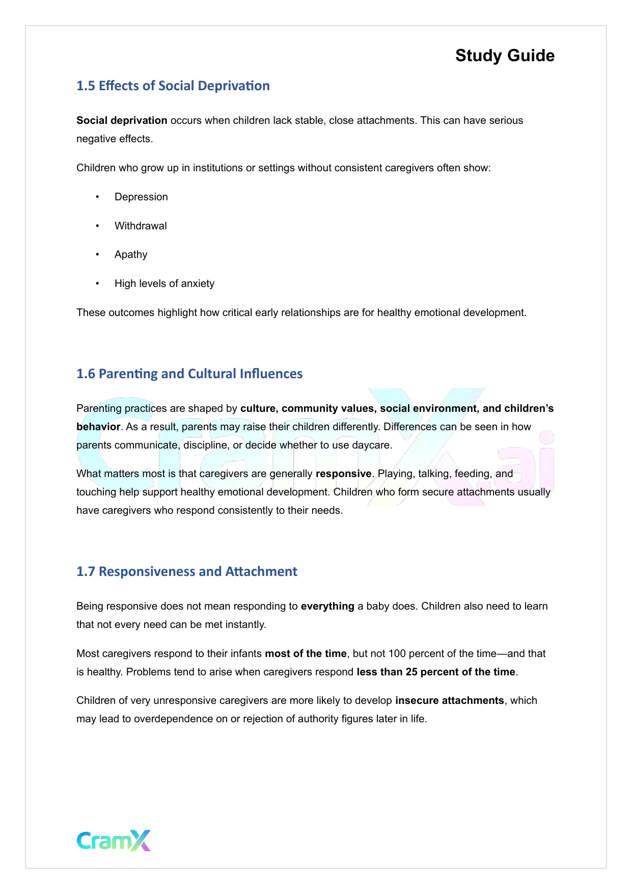 Developmental Psychology - Psychosocial Development Age 0–2 - Page 3 preview image