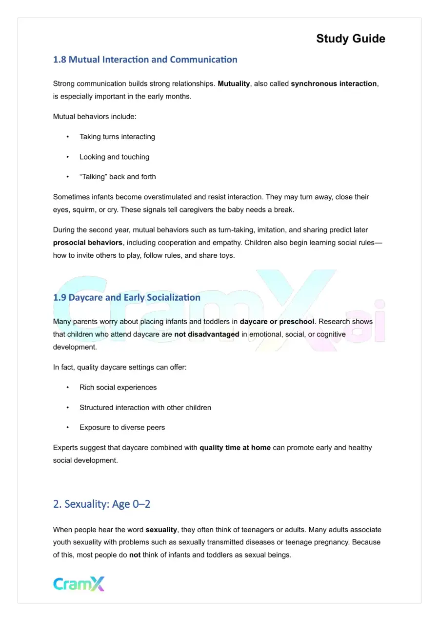 Developmental Psychology - Psychosocial Development Age 0–2, page 4