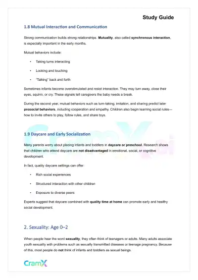 Developmental Psychology - Psychosocial Development Age 0–2 - Page 4 preview image