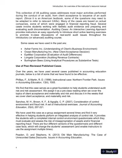 Auditing: The Art And Science Of Assurance Engagements, Fourteenth Canadian Edition Class Notes - Page 10 preview image