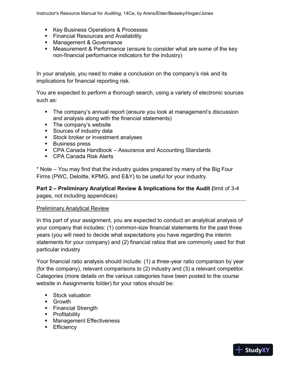 Auditing: The Art And Science Of Assurance Engagements, Fourteenth Canadian Edition Class Notes, page 13