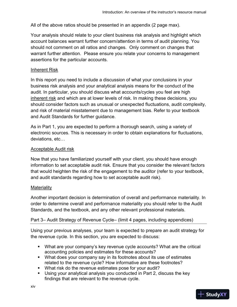 Auditing: The Art And Science Of Assurance Engagements, Fourteenth Canadian Edition Class Notes, page 14
