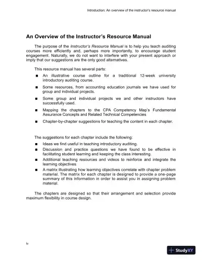 Auditing: The Art And Science Of Assurance Engagements, Fourteenth Canadian Edition Class Notes - Page 4 preview image