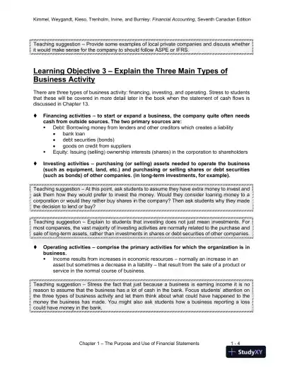 Class Notes for Financial Accounting: Tools for Business Decision-Making, Seventh Canadian Edition - Page 5 preview image