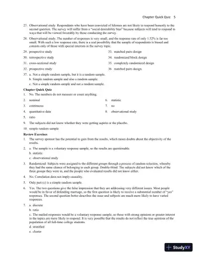Solution Manual for Essentials of Statistics, 6th Edition - Page 10 preview image