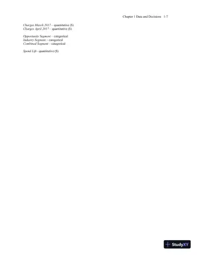 Solution Manual for Business Statistics, 4th Edition - Page 11 preview image