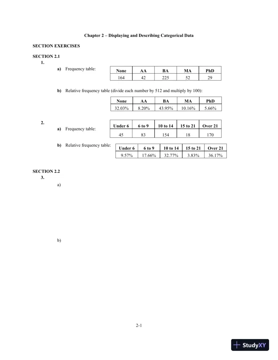 Solution Manual for Business Statistics, 4th Edition, page 12