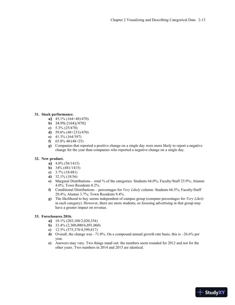 Solution Manual for Business Statistics, 4th Edition, page 24