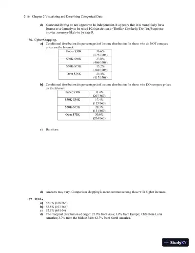 Solution Manual for Business Statistics, 4th Edition - Page 27 preview image