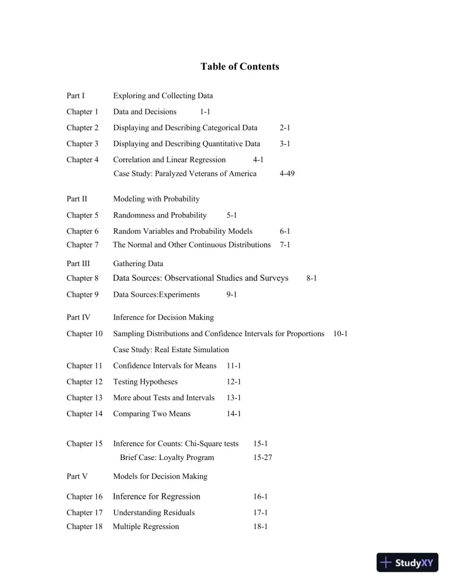 Solution Manual for Business Statistics, 4th Edition, page 3