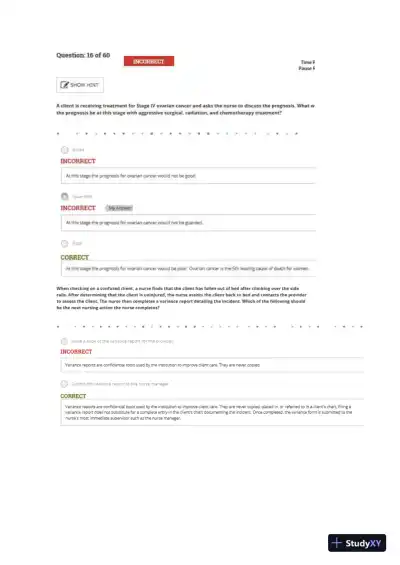 2020 ATI RN Leadership Proctored Exam Version 7 With Answers (60 Solved Questions) - Page 10 preview image