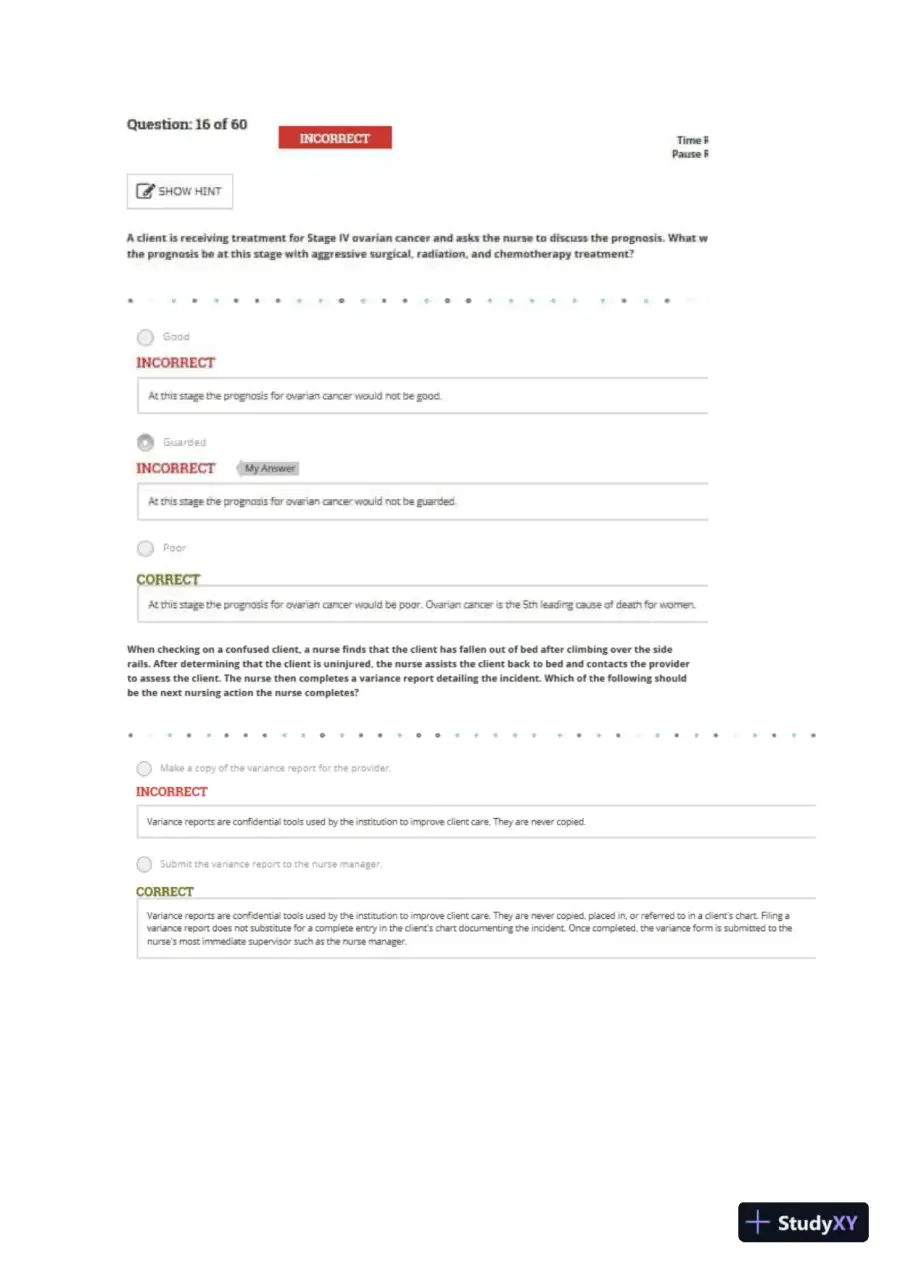2020 ATI RN Leadership Proctored Exam Version 7 With Answers (60 Solved Questions), page 10