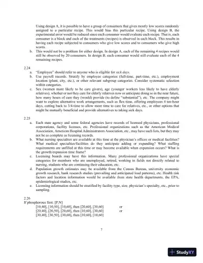 An Introduction To Statistical Methods And Data Analysis, 7th Edition Solution Manual - Page 10 preview image