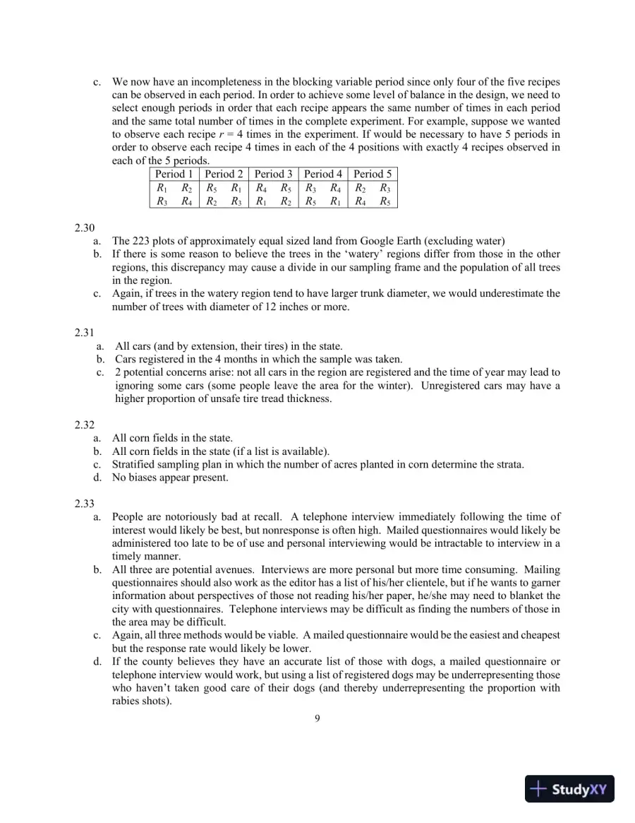 An Introduction To Statistical Methods And Data Analysis, 7th Edition Solution Manual, page 12