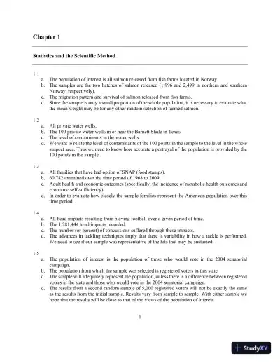 An Introduction To Statistical Methods And Data Analysis, 7th Edition Solution Manual - Page 4 preview image