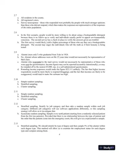 An Introduction To Statistical Methods And Data Analysis, 7th Edition Solution Manual - Page 7 preview image