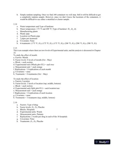 An Introduction To Statistical Methods And Data Analysis, 7th Edition Solution Manual - Page 8 preview image