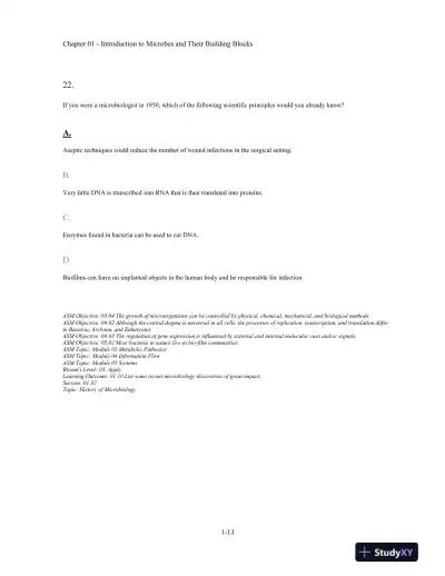 Test Bank For Microbiology Fundamentals: A Clinical Approach, 2nd Edition - Page 14 preview image