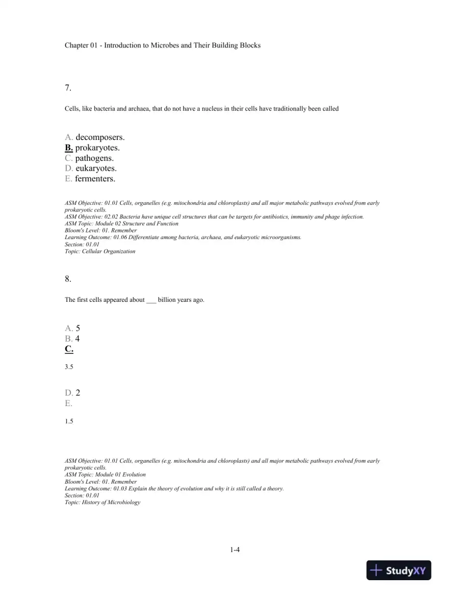 Test Bank For Microbiology Fundamentals: A Clinical Approach, 2nd Edition, page 5